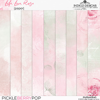 Life. Love. Rose. Papers Pack by Indigo Designs by Anna 