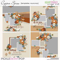 Copper Spice Templates {Heartstrings Scrap Art} 