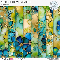 CU Alcohol Ink Papers Vol 11 by Ilonka's Designs 