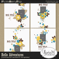 Hello Adventure Sketch Templates