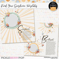 Find Your Sunshine: Templates