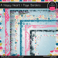 A Happy Heart | Page Borders