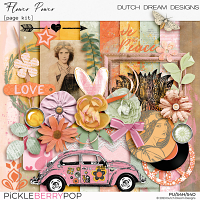 Flower Power - Page Kit mini