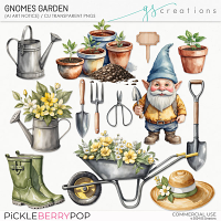 Gnomes Garden Illustrations (CU)