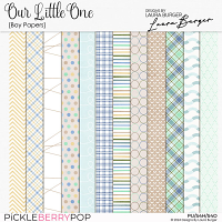 Our Little One Boy Paper - Designs By Laura Burger