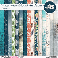 Winter Holiday: Mountain Cabin Papers by JB Studio