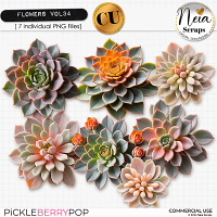 Flowers VOL34 - CU - by Neia Scraps