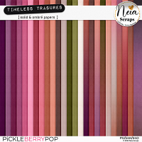 Timeless Treasures - Solid & Ombré Papers - by Neia Scraps