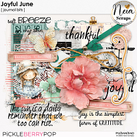 Joyful June - Journal Bits - by Neia Scraps