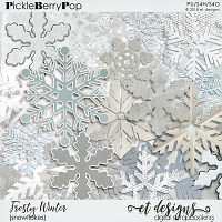 Frosty Winter Snowflakes