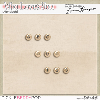 Who Loves You Alphabet Set - Designs By Laura Burger