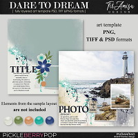 Dare To Dream ~ art  template 1 by Tiramisu design 