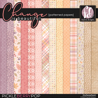 Change is Beautiful: Patterned Papers