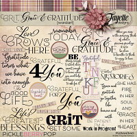 Grit, Grace & Gratitude: WordArt