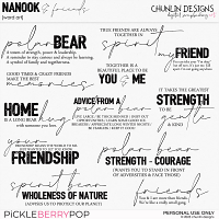 Nanook & friends - word art