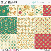 Autumn Garden Layered Patterns (CU)