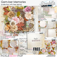 Gem-ber Memories (collection with FREE alpha) by Simplette