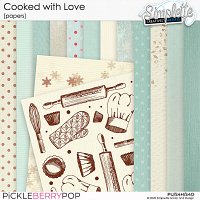 Cooked with Love (papers) by Simplette
