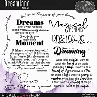 Dreamland [Word Art] by Cindy Ritter 