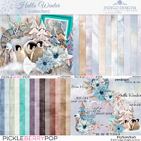 Hello Winter Collection Indigo Designs by Anna