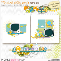 First Birthday Party - Templates (Jasmin-Olya Designs)