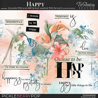 Happy~ art brushes and word art by TirAmisu design