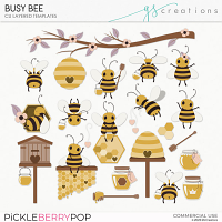 Busy Bee Layered Templates (CU)