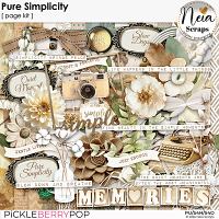 Pure Simplicity - Page Kit - by Neia Scraps