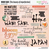 Wabi-Sabi Word Art