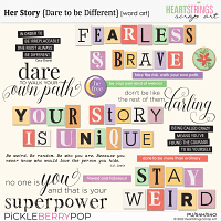 Her Story {Dare to be Different} Word Art