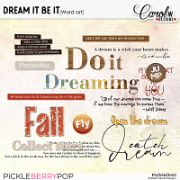 Dream It Be It-Word art