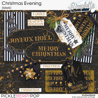 Christmas evening (labels) by Simplette