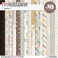 I Love Photography Papers by JB Studio