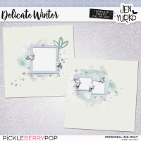 Delicate Winter: Template Mini 2