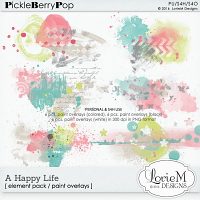 A Happy Life Paint Overlays