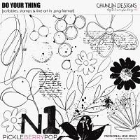 Do your thing - scribbles, stamps & line art in .png format