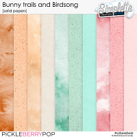 Bunny Trails and Birdsong (solid papers) by Simplette