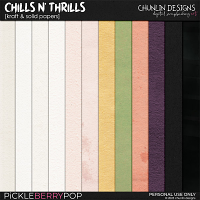 Chills n' thrills- Kraft & solid papers