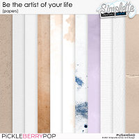 Be the artist of your life (papers) by Simplette