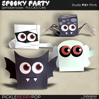 Spooky Party - Printable Boxes