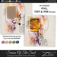 Season Of The Soul ~ art page template 1 by Tiramisu design 