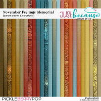 November Feelings: Memorial Speicial Papers & Cardstocks by JB Studio