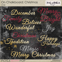 On Chalkboard: Christmas WA