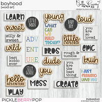 Boyhood Word Art