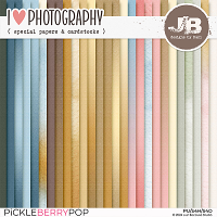 I Love Photography Special Papers & Cardstocks by JB Studio