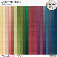 Christmas Kisses [solid papers] by Sekada Designs