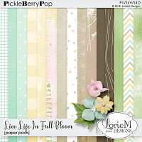 Live Life In Full Bloom Paper Pack