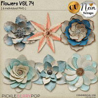 Flowers VOL74 - CU - by Neia Scraps