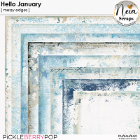 Hello January - Messy Edges - by Neia Scraps