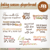 Baking Season: Gingerbread Wordarts by JB Studio